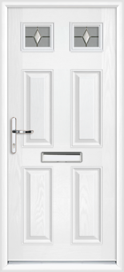 Sussex Prism chartwell green composite front door with toplight